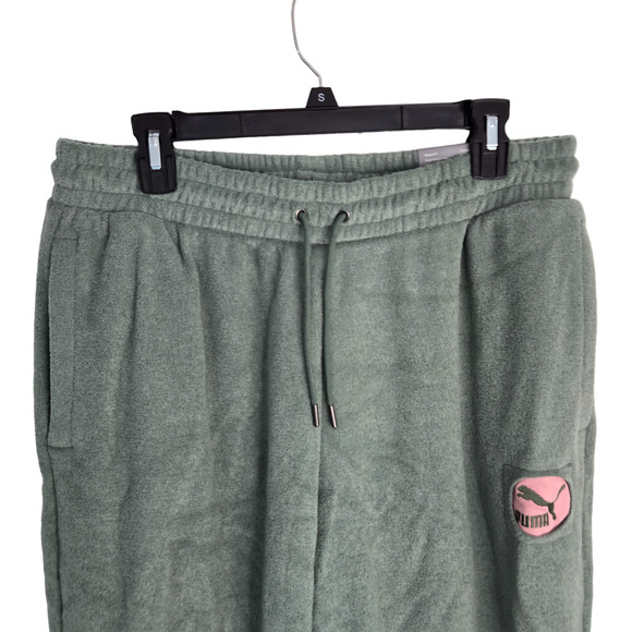 Puma Geen Drawstring Fleece Relaxed Fit Women's Classics Now Then Sweatpants L - Picture 7 of 16